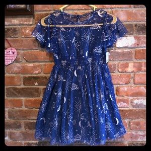 Girl’s Blue & Silver glitter Cinderella Dress! NWT